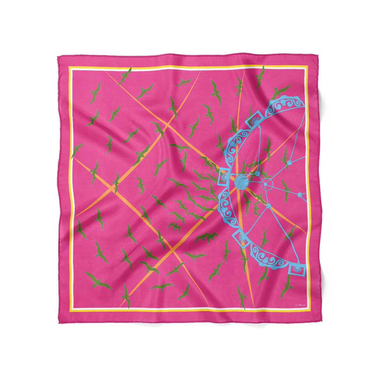 Rådhus Silketørklæde — Intens rosa