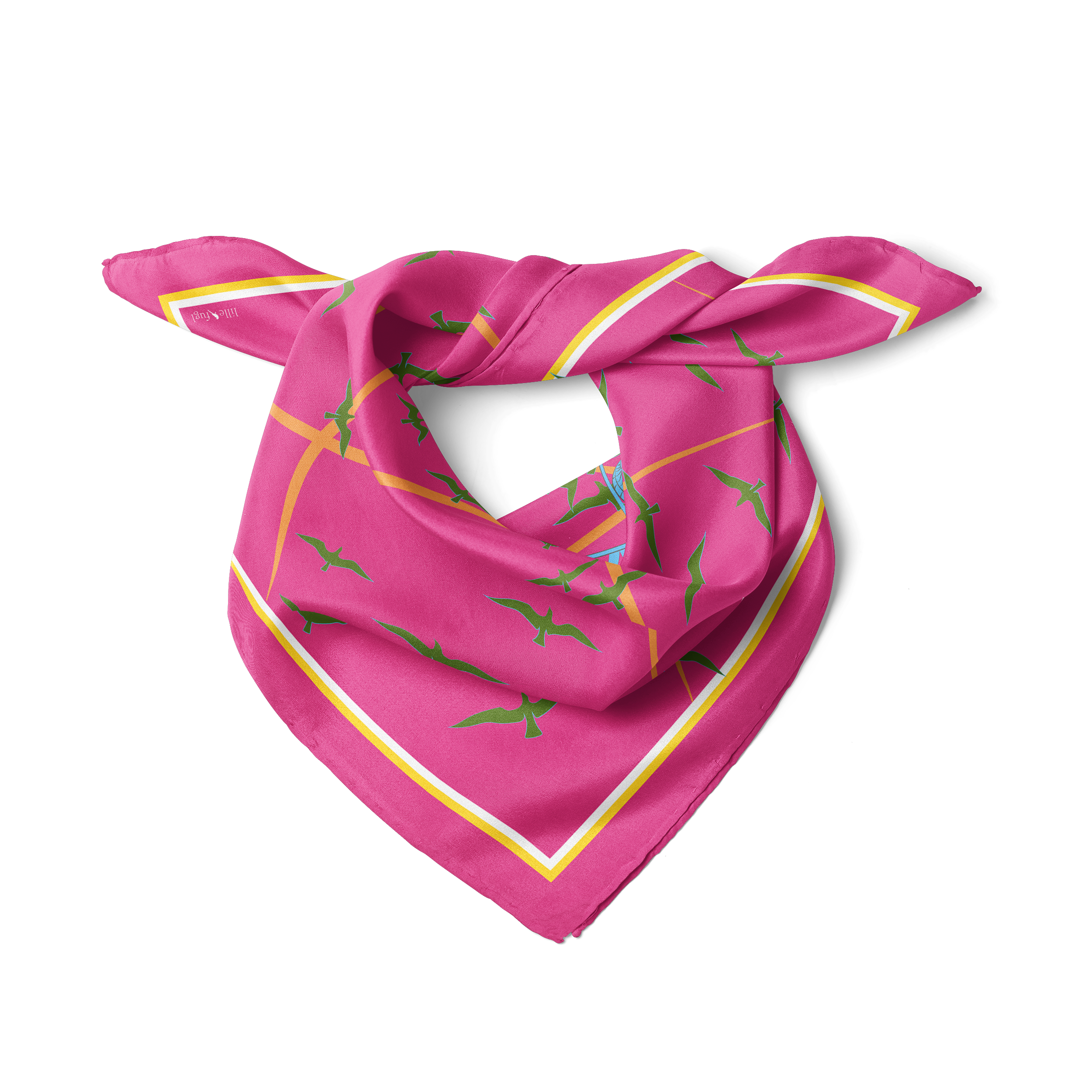 Rådhus Silketørklæde — Intens rosa