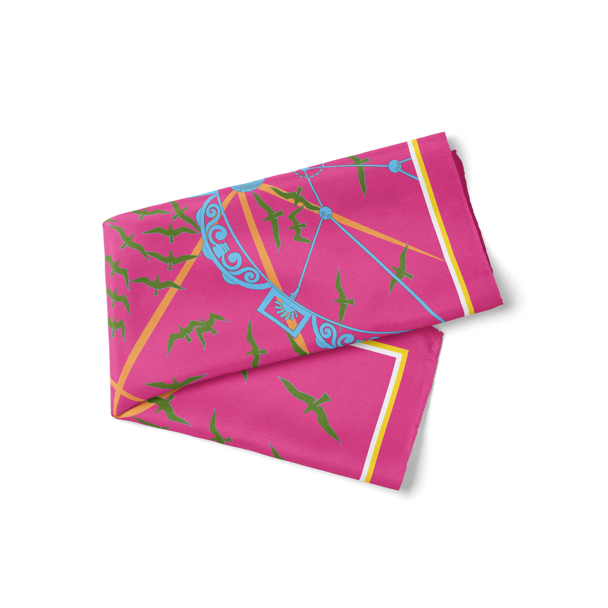 Rådhus Silketørklæde — Intens rosa